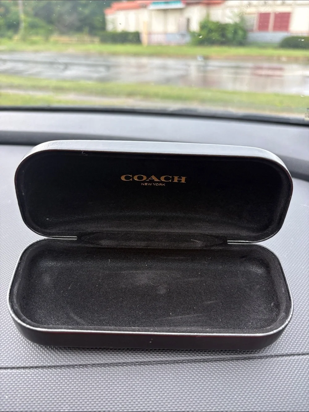 Coach eye glass case